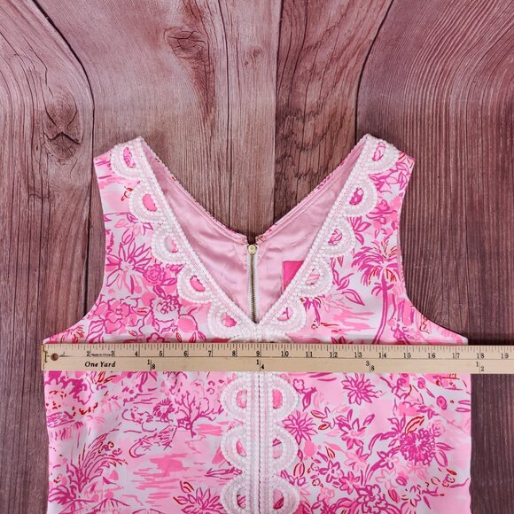 NWT Lilly Pulitzer Womens Size 6 Ronnie V-Neck Romper Peony Pink $208 - Picture 14 of 15